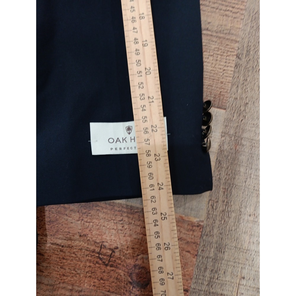 Oak Hill Perfect Fit Men's Navy Suit Jacket / Blazer Size 58R w/Aerocool 2288 - Picture 9 of 11